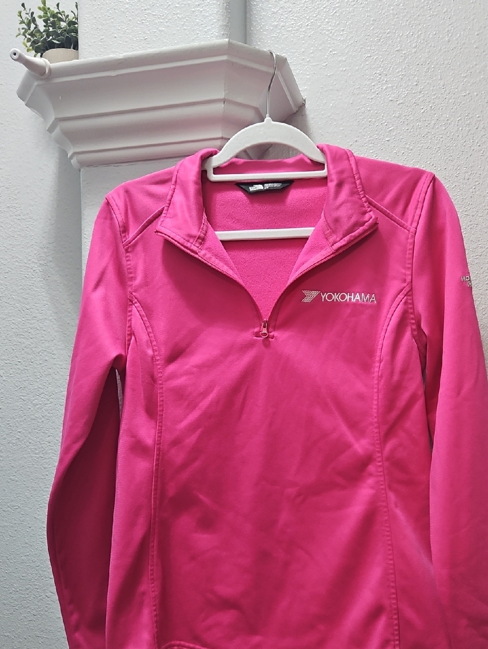 The North Face Hot Pink Fleece Women's Quarter Zip Jacket